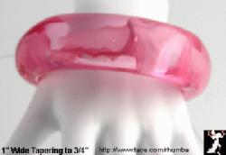 Lucite Bangle Bracelet: Chunky Pink Acrylic Bangle Bracelet - Antique & Collectible Exchange :  bangle jewelry tace lucite bangle
