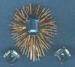 Trifari Jewelry: Vintage TRIFARI Starburst Pin & Earring Set