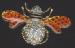 Bee Pin: Rhinestone BEE Pin, Rhinestone Bee Brooch, Bee