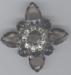 Schreiner Pin: Smokey Quartz Colored SHREINER Rhinestone Pin