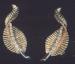 Jomaz Earrings: Vintage JOMAZ Feather Earrings, Mazer