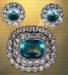Hobe:  Vintage HOBE Rhinestone Pin Earring Set, Hobe Jewelry