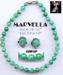 MARVELLA Necklace: Simulated Jade Necklace/Earrings Set