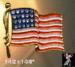American Flag Pin: Waving American Flag Pin