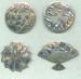 Mexican Sterling - Inlay Brooches 4 Designs