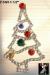 Christmas Tree Pin: Goldtone & Rhinestone Christmas Tree Pin