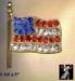 American Flag Pin: Rhinestone Waving American Flag