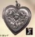 Locket: Vintage Art Nouveau Heart Locket, Antique Locket