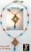 Necklace: Carved Oriental Pendant/Crystal Bead Chain