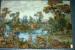 Italian Woven Tapestry Paesaggio Design