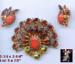 Rhinestone Pin Set: Vintage Rhinestone Pin Earrings Set