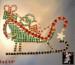 Christmas Sleigh Pin: Swarovski Rhinestone Christmas Sleigh