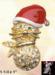 Christmas Pin: Christmas Cat in Santa Hat Christmas Pin