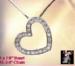 Heart Necklace: Heart Pendant Necklace Rhinestone