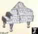 Brooch: Rhinestone Grand Piano Musical Instrument Brooch Pin
