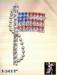 American Flag Pin: Small Rhinestone American Flag  Cord Pin