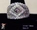 Marcasite Ring: Art Deco Look Marcasite & CZ Wide Band Ring