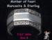 Sterling Ring: Mother Pearl Marcasite Sterling Silver Ring
