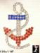 Anchor Pin: Rhinestone Patriotic  Anchor Pin | Anchor Brooch