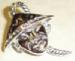 Figural - Oriental Figural Brooch With Rhinestones