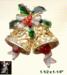 Christmas Bells Brooch: RhinestoneChristmas Bells Pin