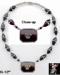 Necklace: Art Deco Onyx Marcasite Crystal Sterling Necklace