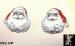 Christmas Earrings: Santa Claus Christmas Pierced Earrings