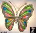 Butterfly Pin:  Rainbow Stained Glass Effect Butterfly Pin