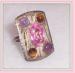Ring - Estate Mexican Sterling, Amethyst, Gemstones
