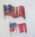 Brooch - Sterling Silver and Enamel American Flag