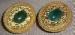 Earrings - Mesh and Filigree Faux Jade