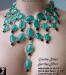 Semiprecious Necklace: Green Black Onyx Sterling Necklace
