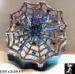 Trinket Box:  Rhinestone Spider in the Web Trinket Box