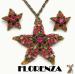 Florenza: Vintage Florenza Starfish Necklace Earrings Set
