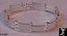 Sterling Bracelet: 2 Tone Sterling Bracelet - Designer Look