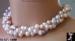 Pearls: Pearl Necklace, Freshwater Pearl Necklace - 3 Strand