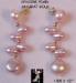 Pearl Earrings: Genuine Lavender Pearl 14K Gold Earrings