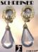 Schreiner Earrings:  Vintage Lucite Schreiner Drop Earrings