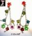 Floral Chandelier Earrings: Flower & Bead Designer Style