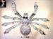 Spider Pin:  Rhinestone Spider Pin - AB & Clear Rhinestones