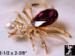 Spider Pin: Swarovski Rhinestone Spider Pin Brooch
