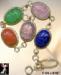Scarab Bracelet:  Vintage Scarab Bracelet - Glass Scarabs