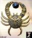 soCrab Pin: Blue Rhinestone Crab Pin - Not Just for Cancers!