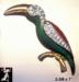 Macaw Pin:  Macaw Bird Brooch for Bird Pin Lovers!