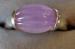 Jade Ring Lavender Five Cross Ribs Sterling Silver