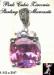 Cubic Zirconia CZ Pendant: Huge Pink Cubic Zirconia Pendant