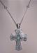 Religious -  Rhinestone and Crystal Cross Pendant Necklace