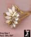 Cocktail Ring: Costume Cocktail Ring Simulated Opal, Diamond