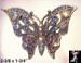 Butterfly Pin: Violet, Lilac Rhinestone Butterfly Pin Brooch