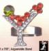 Martini Ring: Christmas Martini Ring, Rhinestone Martini